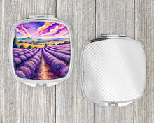Load image into Gallery viewer, Colorful English Lavender Compact Mirror – Stylish Purse Mirror with Artistic Covers