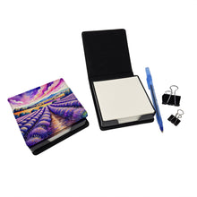 Load image into Gallery viewer, Colorful English Lavender PU Leather Note Paper Holder