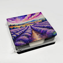 Load image into Gallery viewer, Colorful English Lavender PU Leather Note Paper Holder