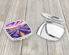 Load image into Gallery viewer, Colorful English Lavender Compact Mirror – Stylish Purse Mirror with Artistic Covers