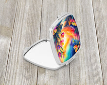 Load image into Gallery viewer, Colorful Freesia Compact Mirror – Stylish Purse Mirror with Artistic Covers