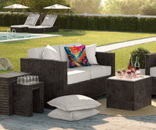 Load image into Gallery viewer, Colorful Geraniums Fabric Decorative Pillow