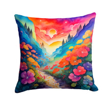 Load image into Gallery viewer, Colorful Geraniums Fabric Decorative Pillow