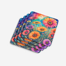 Load image into Gallery viewer, Colorful Gerbera Daisies Foam Coaster