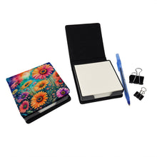 Load image into Gallery viewer, Colorful Gerbera Daisies PU Leather Note Paper Holder