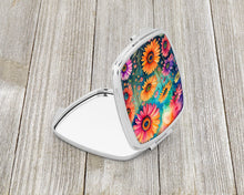 Load image into Gallery viewer, Colorful Gerbera Daisies Compact Mirror – Stylish Purse Mirror with Artistic Covers