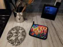 Load image into Gallery viewer, Colorful Gladiolus Pot Holders - Set of 2 Decorative Kitchen Helpers | Made in the USA