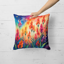 Load image into Gallery viewer, Colorful Gladiolus Fabric Decorative Pillow