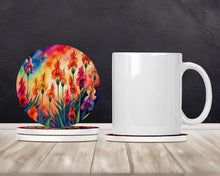 Load image into Gallery viewer, Colorful Gladiolus Large Sandstone Coasters Pack of 4