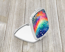 Load image into Gallery viewer, Colorful Gypsophila Compact Mirror – Stylish Purse Mirror with Artistic Covers