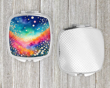 Load image into Gallery viewer, Colorful Gypsophila Compact Mirror – Stylish Purse Mirror with Artistic Covers