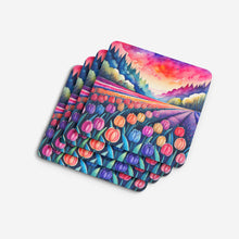 Load image into Gallery viewer, Colorful Hyacinths Foam Coaster