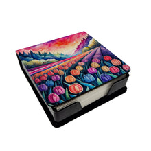Load image into Gallery viewer, Colorful Hyacinths PU Leather Note Paper Holder