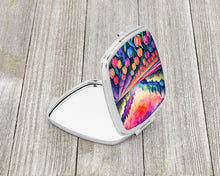 Load image into Gallery viewer, Colorful Hyacinths Compact Mirror – Stylish Purse Mirror with Artistic Covers