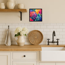 Load image into Gallery viewer, Colorful Hydrangeas Framed Metal Print