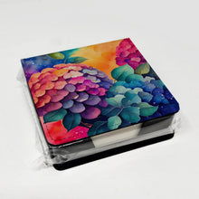 Load image into Gallery viewer, Colorful Hydrangeas PU Leather Note Paper Holder