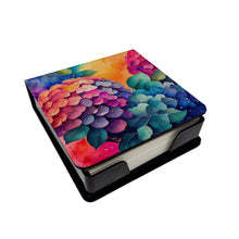 Load image into Gallery viewer, Colorful Hydrangeas PU Leather Note Paper Holder