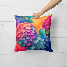 Load image into Gallery viewer, Colorful Hydrangeas Fabric Decorative Pillow