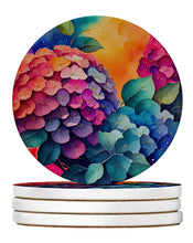 Load image into Gallery viewer, Colorful Hydrangeas Large Sandstone Coasters Pack of 4