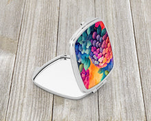 Load image into Gallery viewer, Colorful Hydrangeas Compact Mirror – Stylish Purse Mirror with Artistic Covers