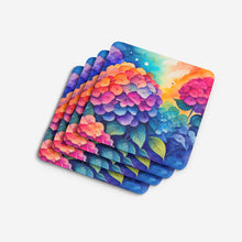 Load image into Gallery viewer, Colorful Hydrangeas Foam Coaster