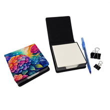 Load image into Gallery viewer, Colorful Hydrangeas PU Leather Note Paper Holder