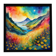 Load image into Gallery viewer, Colorful Hypericum or St. John’s Wort Framed Metal Print