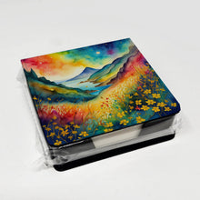 Load image into Gallery viewer, Colorful Hypericum or St. John’s Wort PU Leather Note Paper Holder