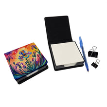 Load image into Gallery viewer, Colorful Iris PU Leather Note Paper Holder