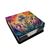 Load image into Gallery viewer, Colorful Iris PU Leather Note Paper Holder