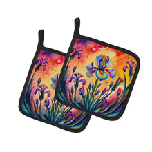 Load image into Gallery viewer, Colorful Iris Pot Holders - Set of 2 Decorative Kitchen Helpers | Made in the USA