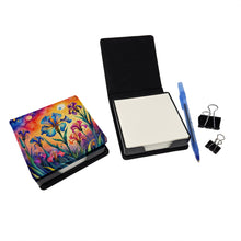Load image into Gallery viewer, Colorful Iris PU Leather Note Paper Holder