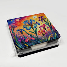 Load image into Gallery viewer, Colorful Iris PU Leather Note Paper Holder