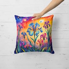 Load image into Gallery viewer, Colorful Iris Fabric Decorative Pillow