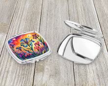 Load image into Gallery viewer, Colorful Iris Compact Mirror – Stylish Purse Mirror with Artistic Covers