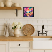 Load image into Gallery viewer, Colorful Liatris Framed Metal Print