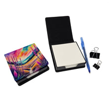 Load image into Gallery viewer, Colorful Liatris PU Leather Note Paper Holder