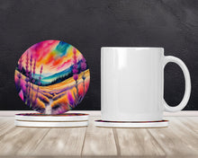 Load image into Gallery viewer, Colorful Liatris Large Sandstone Coasters Pack of 4