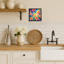 Load image into Gallery viewer, Colorful Lilies Framed Metal Print