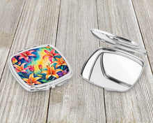 Load image into Gallery viewer, Colorful Lilies Compact Mirror – Stylish Purse Mirror with Artistic Covers