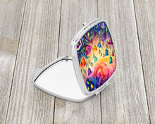Load image into Gallery viewer, Colorful Lisianthus Compact Mirror – Stylish Purse Mirror with Artistic Covers