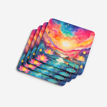 Load image into Gallery viewer, Colorful Lotus Foam Coaster