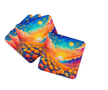 Load image into Gallery viewer, Colorful Marigolds Foam Coaster