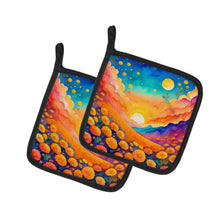 Load image into Gallery viewer, Colorful Marigolds Pot Holders - Set of 2 Decorative Kitchen Helpers | Made in the USA