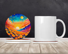 Load image into Gallery viewer, Colorful Marigolds Large Sandstone Coasters Pack of 4