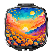 Load image into Gallery viewer, Colorful Marigolds Compact Mirror – Stylish Purse Mirror with Artistic Covers