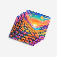 Load image into Gallery viewer, Colorful Marigolds Foam Coaster