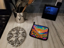 Load image into Gallery viewer, Colorful Marigolds Pot Holders - Set of 2 Decorative Kitchen Helpers | Made in the USA