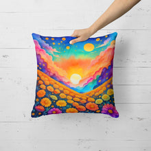 Load image into Gallery viewer, Colorful Marigolds Fabric Decorative Pillow
