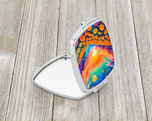 Load image into Gallery viewer, Colorful Marigolds Compact Mirror – Stylish Purse Mirror with Artistic Covers